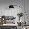 Černá kovová stojací lampa s mramorem Kave Home Juhe -fv-interier-25