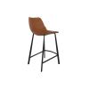 Hnědá vintage barová židle DUTCHBONE Franky 65 cm