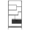 Černý kovový regál Kave Home Shantay 168 x 80 cm