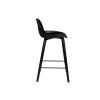 Černá plastová barová židle ZUIVER ALBERT KUIP ALL BLACK 66 cm