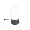 Bílo černá skleněná stolní lampa ZUIVER URBAN