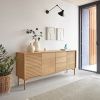 Dubová komoda Kave Home Lenon 200 x 45 cm -fv-interier-25