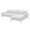 Tmavě šedá sametová rohová pohovka MESONICA Musso Tufted, pravá, 248 cm