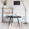 Černý teakový jídelní stůl WLL MO 110 cm -fv-interier-25