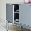 Modrošedý lakovaný TV stolek Teulat Corvo 180 x 40 cm -fv-interier-25