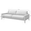 Tmavě šedá třímístná kožená pohovka MESONICA Musso Tufted 211 cm