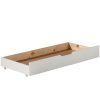 Bílá borovicová zásuvka k posteli Vipack Jumper 130 x 61,9 cm