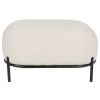 Bílá látková podnožka WLL POLLY