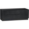 Černý borovicový TV stolek Frederica 100 x 39,5 cm