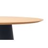Dubový odkládací stolek Marco Barotti 45 cm s matnou černou podnoží -fv-interier-25
