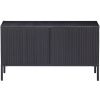 Černý borovicový TV stolek Gravia 100 x 44 cm -fv-interier-25