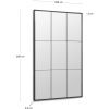 Černé kovové závěsné zrcadlo Kave Home Ulrica 160 x 100 cm -fv-interier-25