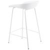 Bílá plastová barová židle Somcasa Netta 74 cm