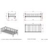 Bílá borovicová postel Vipack Fritz 90 x 200 cm