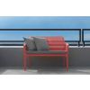 Červená plastová zahradní lavice Net 116 cm -fv-interier-25