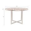 Hnědý dřevěný jídelní stůl DUTCHBONE Class 120 cm