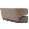 Hnědá látková trojmístná pohovka Softline Basel 212 cm