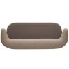 Hnědá látková trojmístná pohovka Softline Basel 212 cm