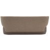 Hnědá látková trojmístná pohovka Softline Basel 212 cm