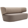 Hnědá látková trojmístná pohovka Softline Basel 212 cm