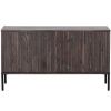 Hnědý jasanový TV stolek Gravia 100 x 44 cm