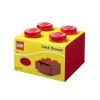 Červený úložný box LEGO® Storage 15,8 x 15,8 cm