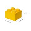 Žlutý úložný box LEGO® Smart 25 x 25 cm