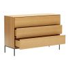 Dubová komoda Kave Home Vedrana 110 x 40 cm