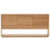 Dubová komoda Kave Home Alguema 151 x 40 cm