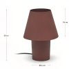 Hnědá kovová stolní lampa Kave Home Canapost