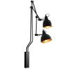Černá kovová nástěnná lampa Cobain II.
