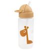 Žlutá plastová láhev s brčkem Done by Deer Raffi 350 ml