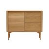 Dubová komoda Kave Home Lenon 105 x 45 cm