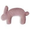Růžový sametový kojicí polštář Velvet Bunny 79 cm