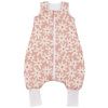 Růžový bavlněný spací pytel s nohavicemi Blush Daisies 86 cm