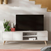 Bílý lakovaný TV stolek Marckeric Campus 180 x 40 cm -fv-interier-25