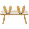 Dřevěná dětská lavice J-line Bunny 90 cm