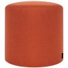 Oranžový vlněný puf Folk 40 cm