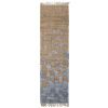 Béžovo-modrý jutový koberec Bloomingville Vikka 75 x 245 cm