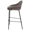 Hnědá čalouněná barová židle Somcasa Louis 76,5 cm