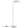 Stříbrná kovová stojací lampa AUDO WING 118 cm