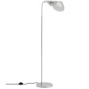 Stříbrná kovová stojací lampa AUDO WING 118 cm