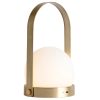 Mosazná skleněná LED lampa AUDO CARRIE