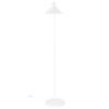 Bílá kovová stojací lampa Dial 150 cm