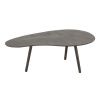 Černý kovový konferenční stolek J-line Ashara 89 x 52,5 cm