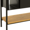 Černý kovový regál J-line Tobleu 185 x 65 cm -fv-interier-25
