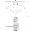 Béžová kamenná stolní lampa ZUIVER COLE