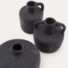 Set tří černých váz Kave Home Sofra 6/8/8 cm -fv-interier-25