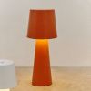 Terakotově červená kovová zahradní stolní LED lampa Kave Home Arenys M -fv-interier-25
