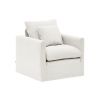 Krémově bílé čalouněné křeslo Kave Home Nora 92 cm